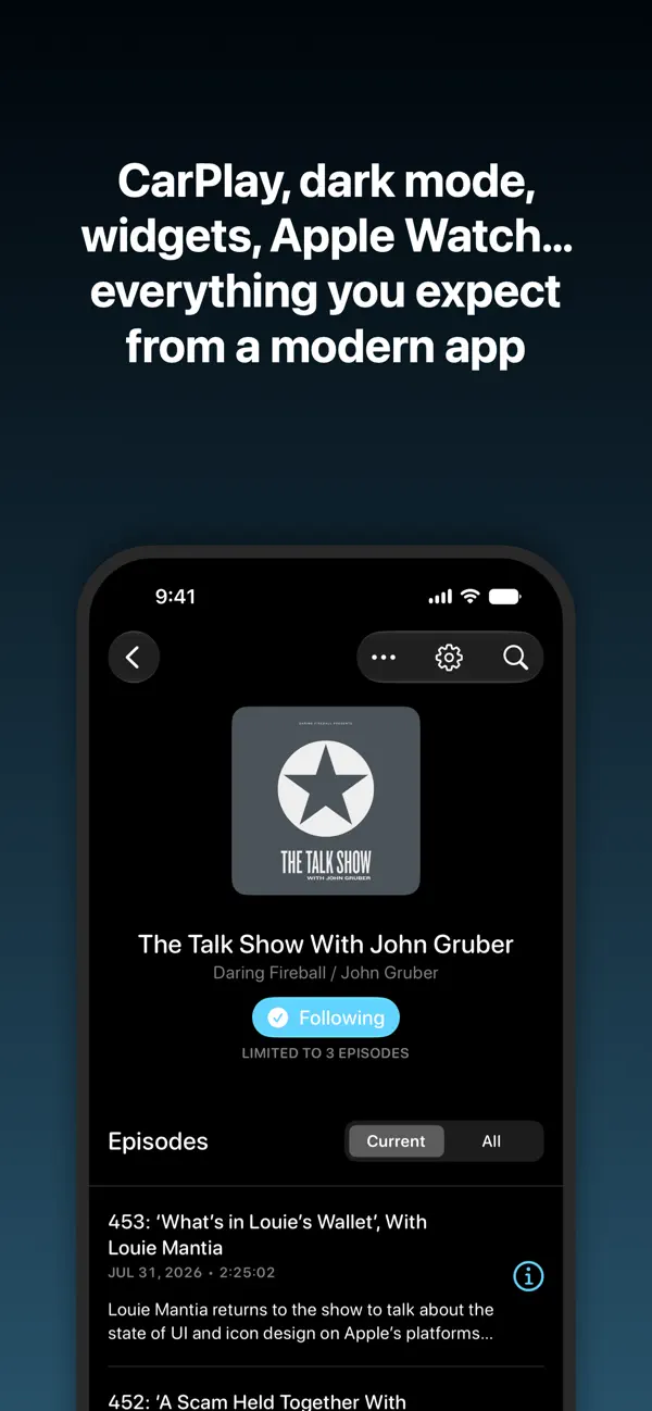 Overcast — iPhone screenshots 6