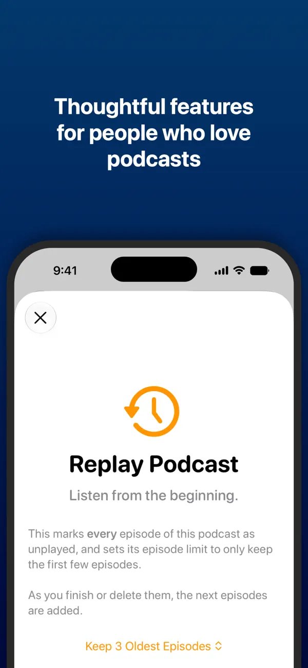 Overcast — iPhone screenshots 7