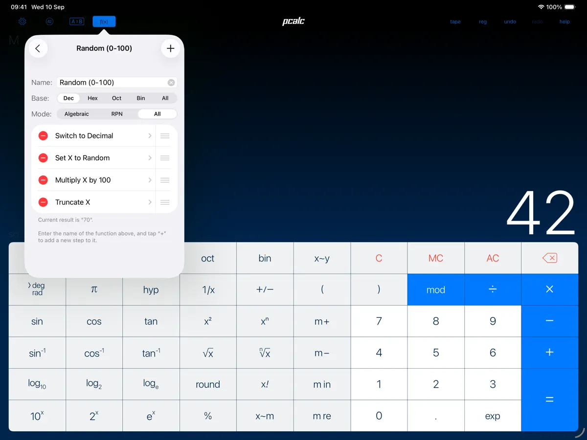 PCalc — iPad 截图 5