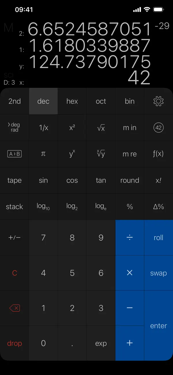 PCalc — iPhone screenshots 2