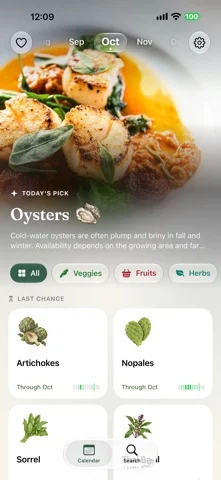 Peach & Pea: Seasonal Produce — iPhone スクリーンショット 1