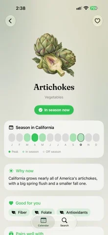 Peach & Pea: Seasonal Produce — iPhone スクリーンショット 2