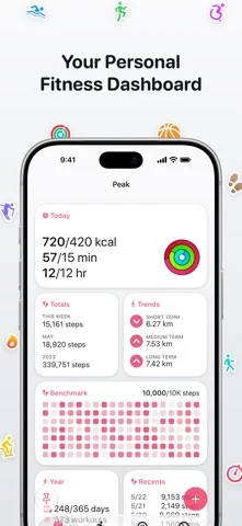 Peak: Health & Fitness Widgets — iPhone スクリーンショット 1