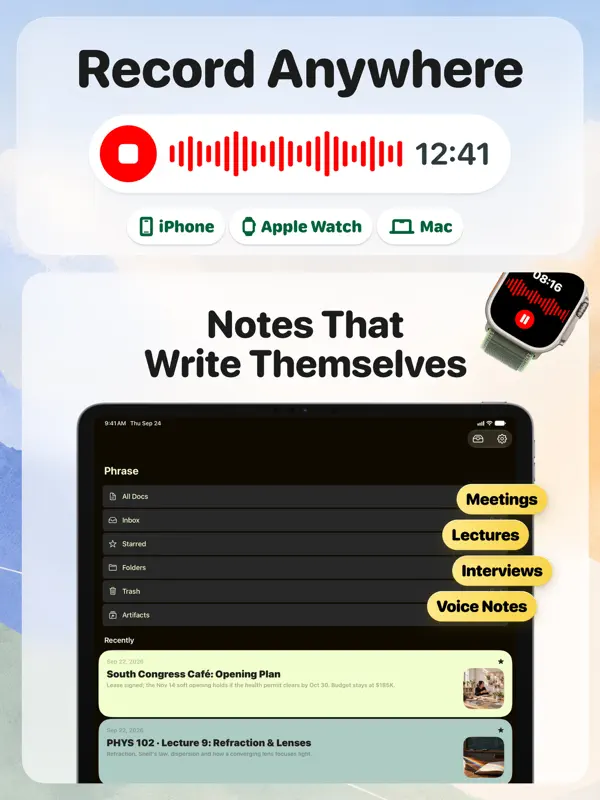 Phrase — iPad screenshots 1