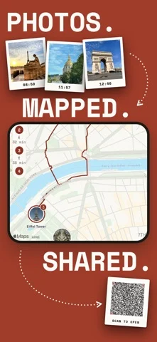 PixoMap: Trip Maps from Photos — iPhone screenshots 1