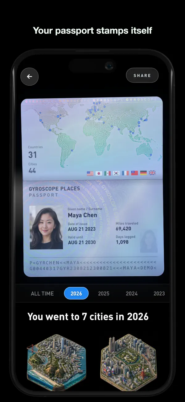 Places by Gyroscope — iPhone screenshots 3