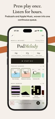 PodMelody: Podcasts & Music — iPhone 스크린샷 1