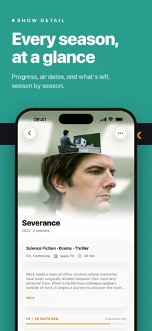 Previously: TV Show Tracker — iPhone screenshots 2