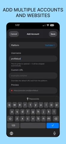 Profile Bud - All Your Handles — iPhone screenshots 2
