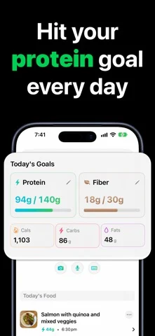 Proto Protein & Fiber Tracker — iPhone 스크린샷 1