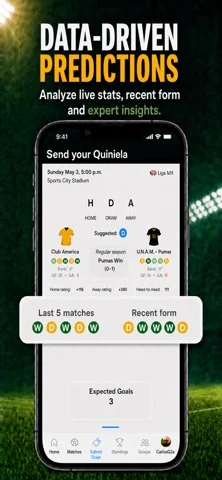 QuinielaMX: Soccer Predictions — iPhone screenshots 1