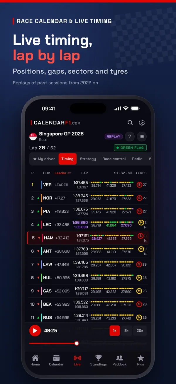 Race Calendar & Live Timing — iPhone screenshots 2
