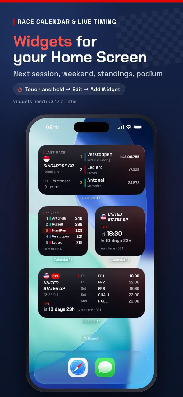 Race Calendar & Live Timing — iPhone screenshots 4