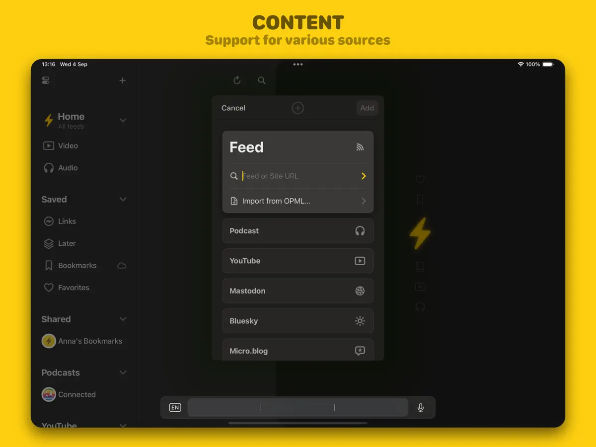 Reeder — iPad 截图 4