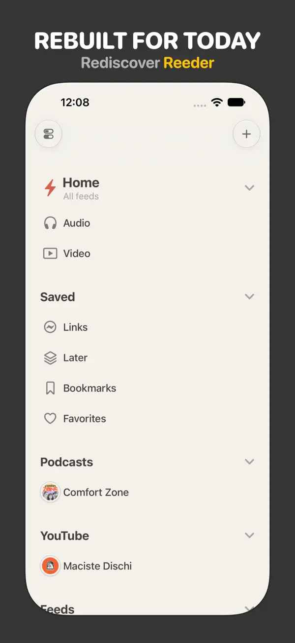 Reeder — iPhone 截图 1