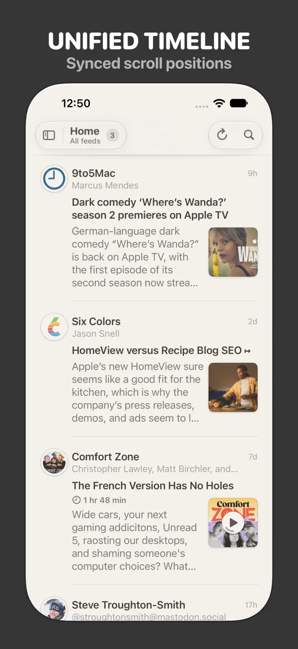 Reeder — iPhone screenshots 2