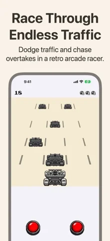 RetroRapid: Retro Arcade Racer — iPhone screenshots 1