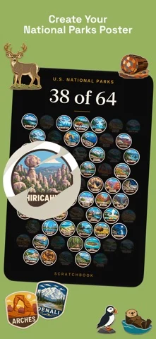 Scratchbook: National Parks — iPhone screenshots 1