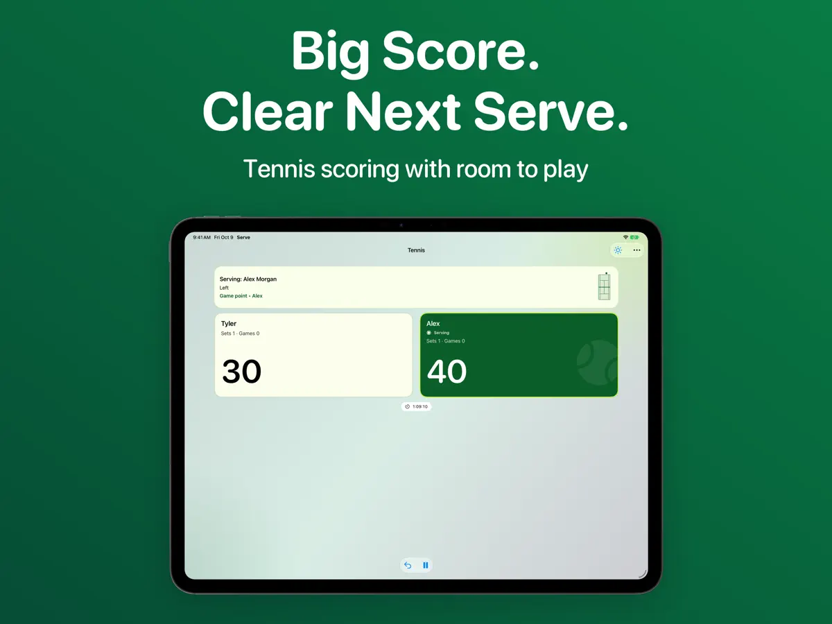 Serve — iPad screenshots 1