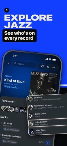 Sessionography: Jazz Explorer — iPhone 截图 1