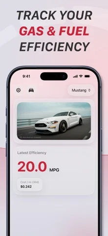SimpleFuel Mileage Tracker — iPhone スクリーンショット 1