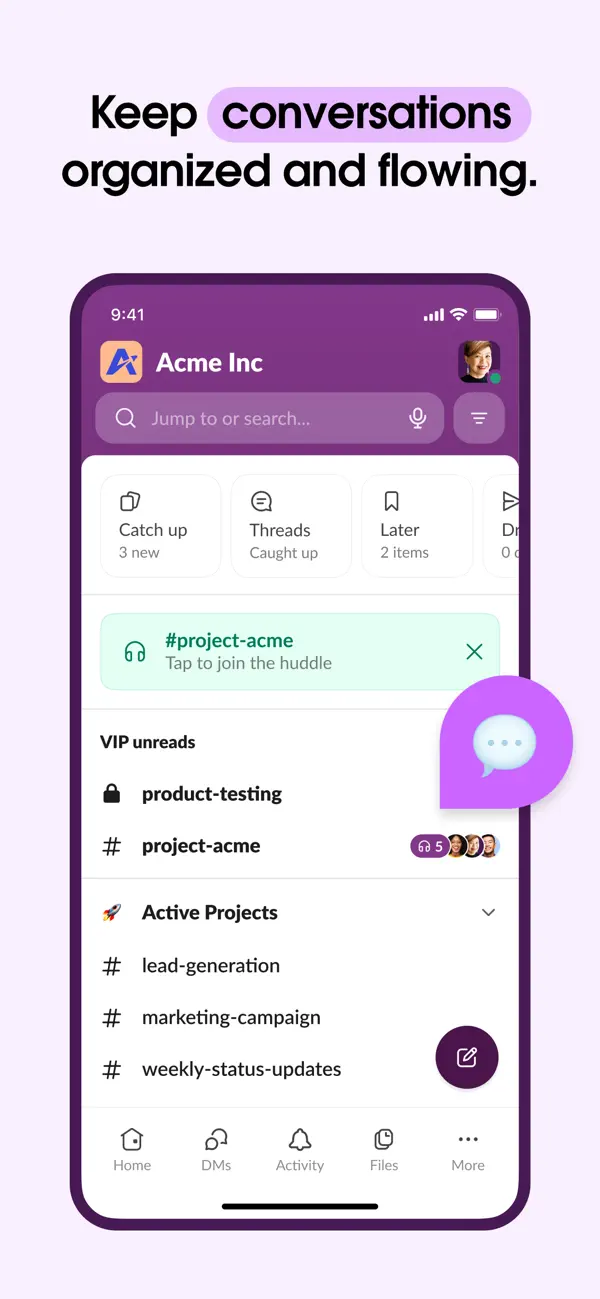 Slack — iPhone screenshots 2