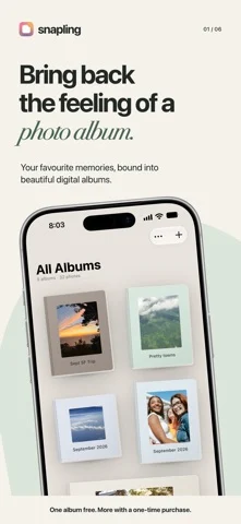 Snapling: Digital Photo Albums — iPhone 스크린샷 1