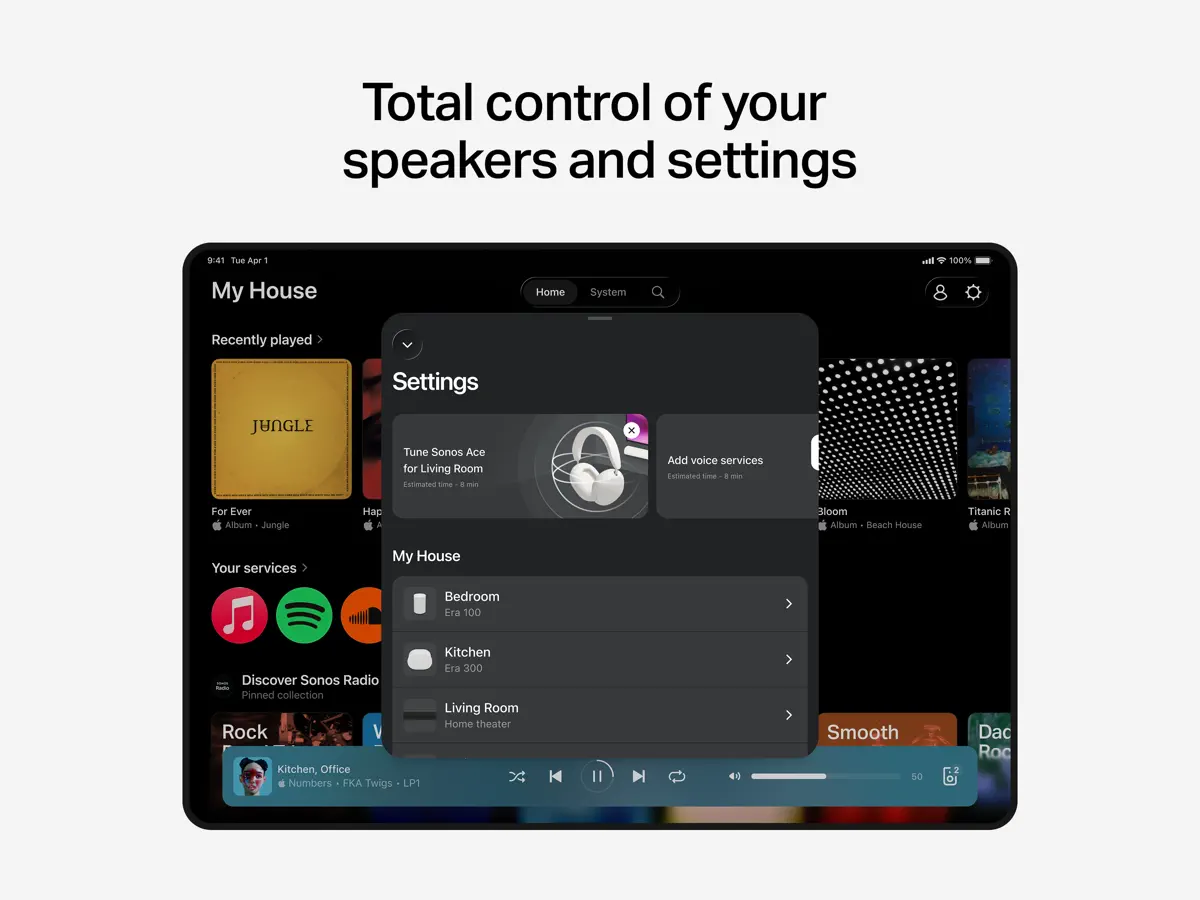 Sonos — iPad スクリーンショット 5