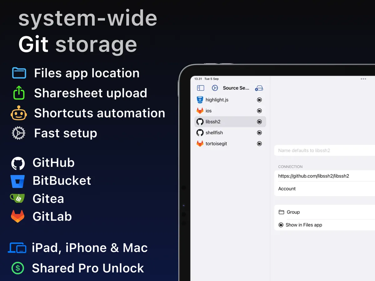 Source Files — iPad screenshots 1