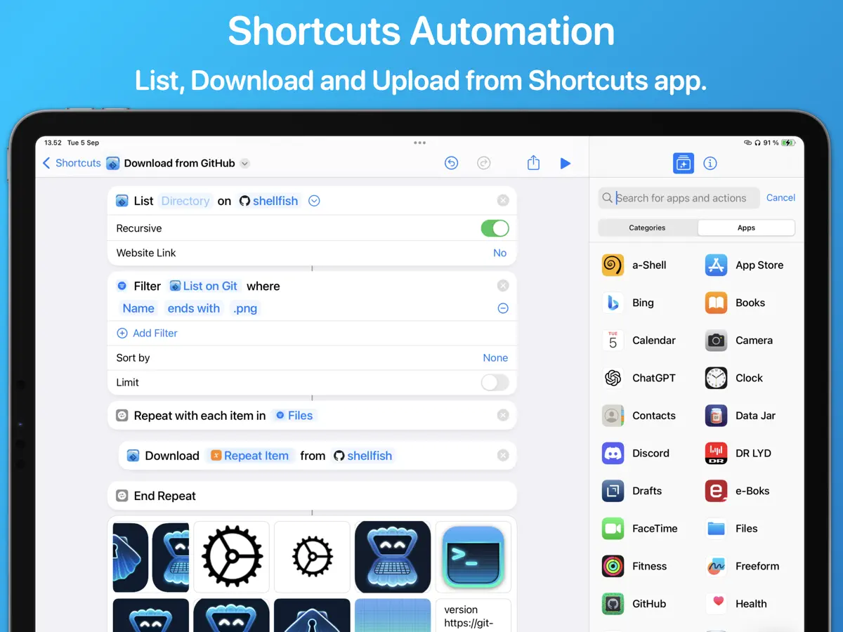 Source Files — iPad screenshots 4