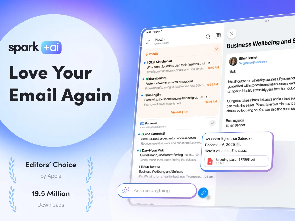 Spark Mail — iPad スクリーンショット 1