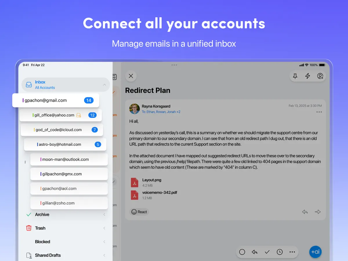 Spark Mail — iPad screenshots 2