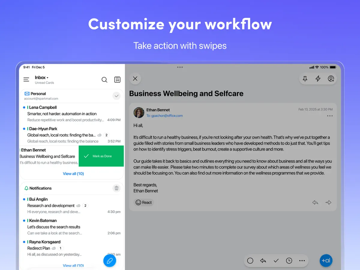 Spark Mail — iPad screenshots 6