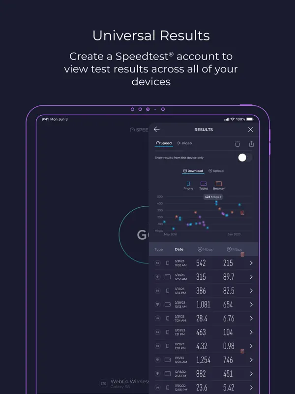 Speedtest — iPad screenshots 4