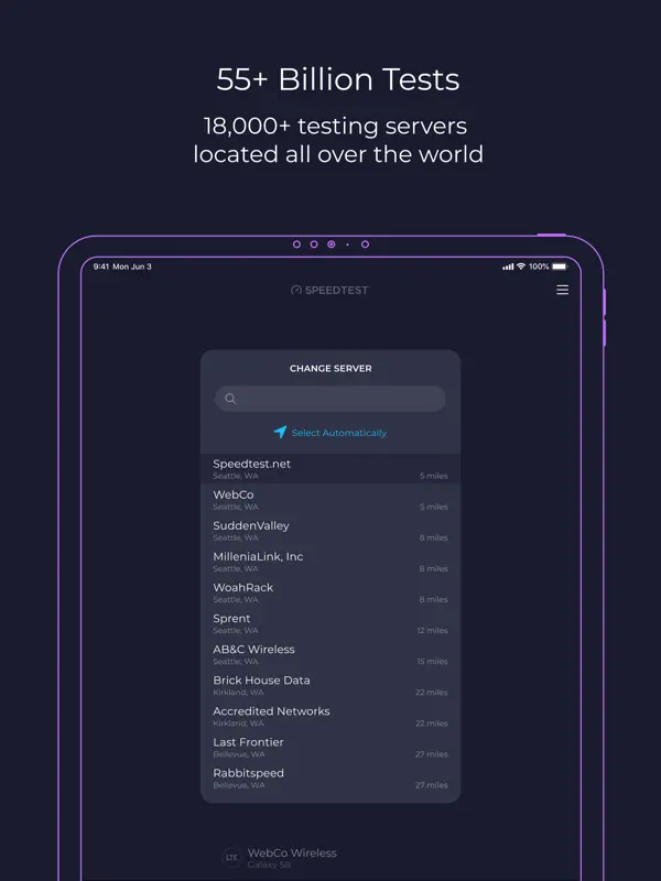Speedtest — iPad screenshots 8