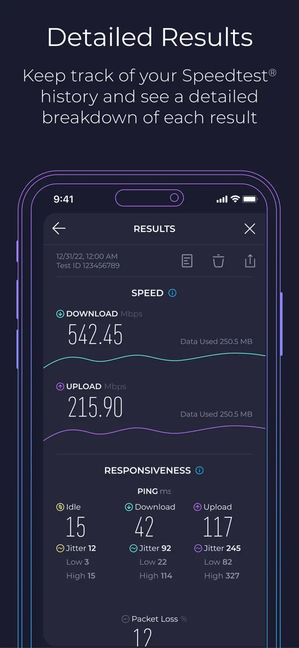 Speedtest — iPhone screenshots 5