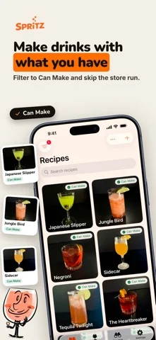 Spritz: AI Cocktail Recipes — iPhone スクリーンショット 1