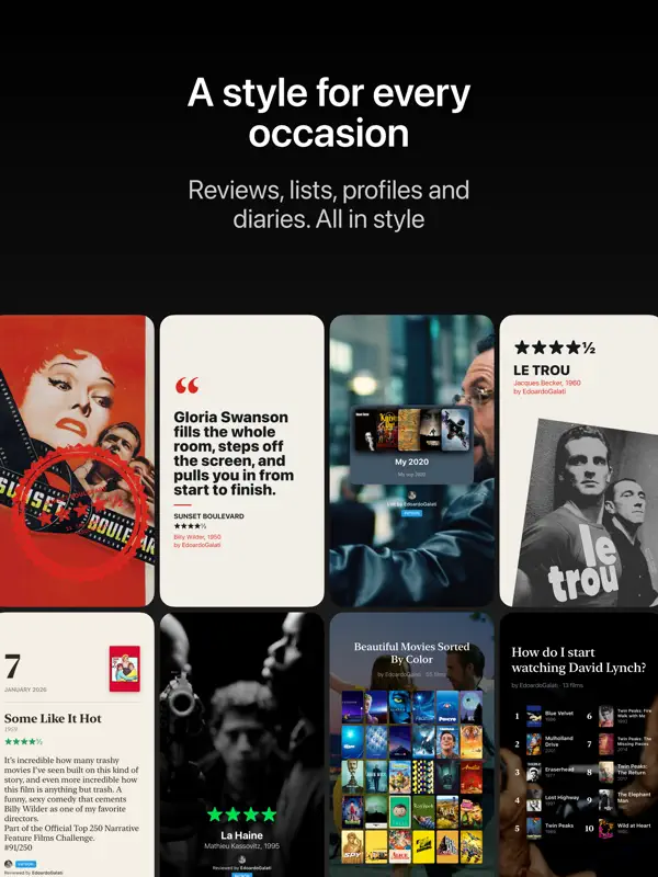 Stories For Letterboxd — iPad 스크린샷 2