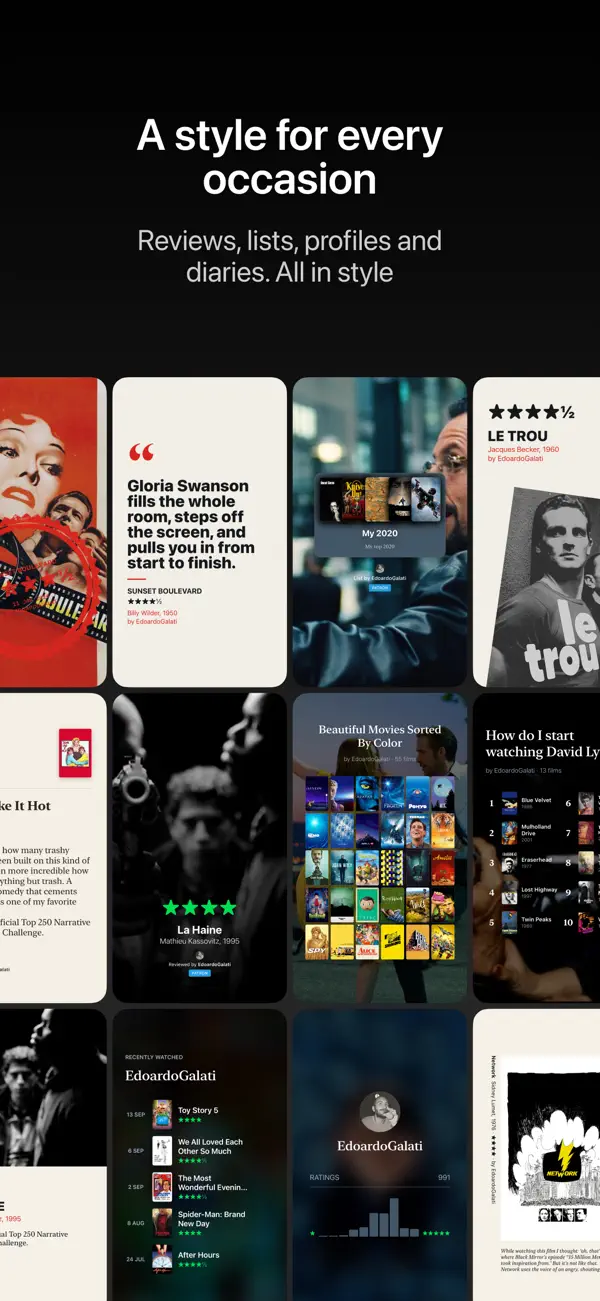 Stories For Letterboxd — iPhone screenshots 2