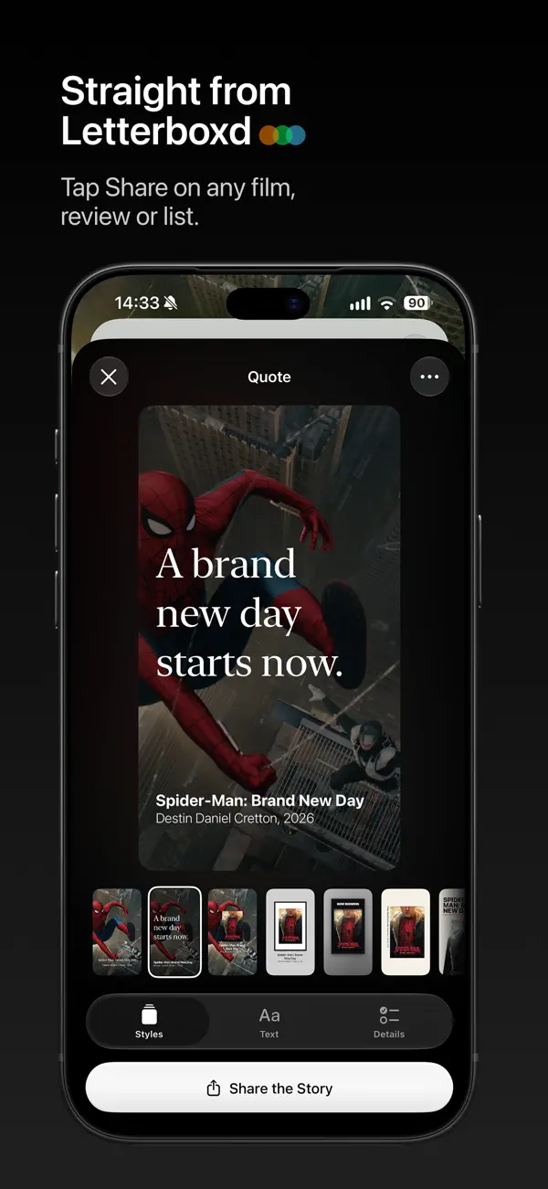 Stories For Letterboxd — iPhone 스크린샷 4