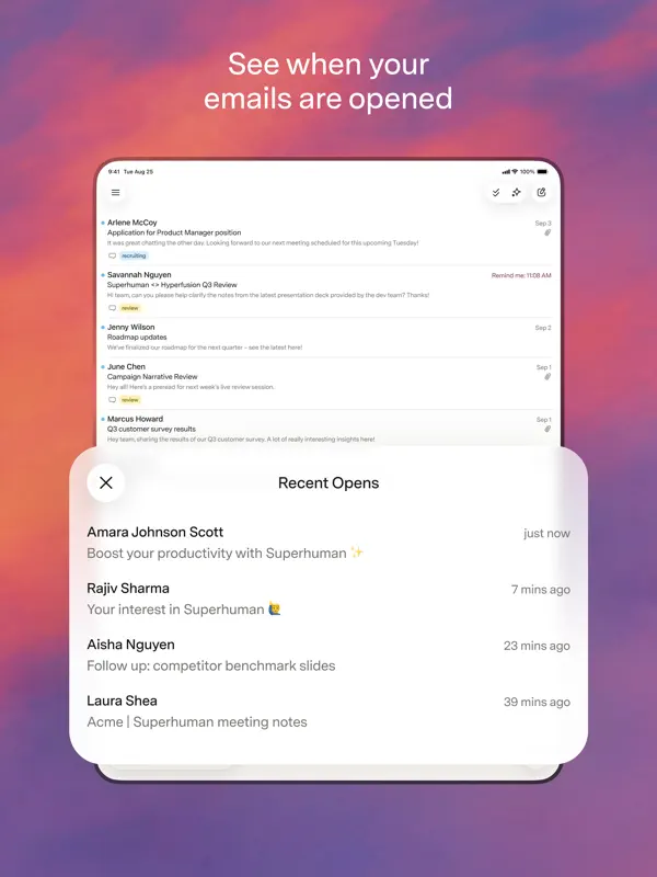 Superhuman Mail — iPad スクリーンショット 6