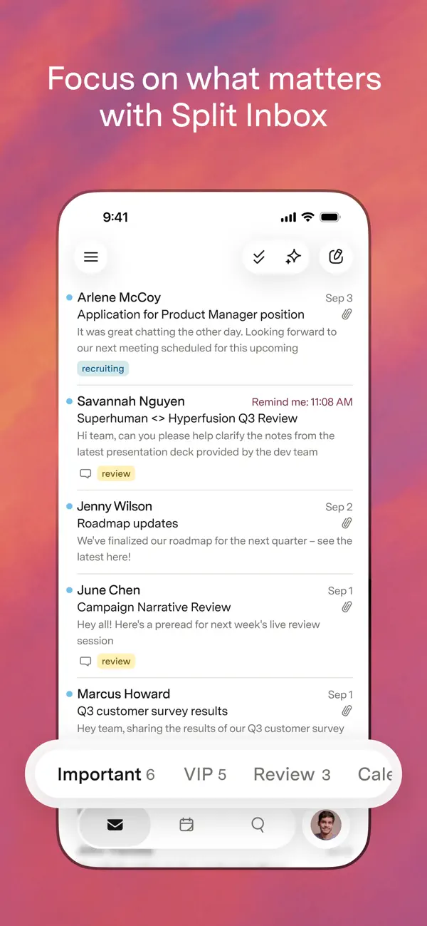Superhuman Mail — iPhone スクリーンショット 2