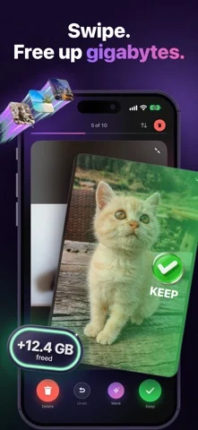 Sweepr: Swiper Photo Cleaner — iPhone screenshots 1