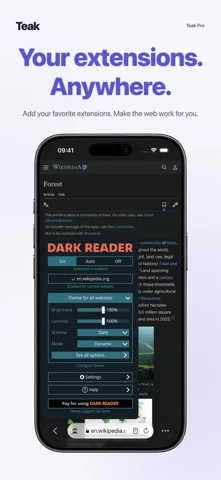 Teak Browser: Extensions — iPhone スクリーンショット 2