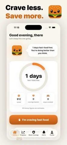 Thruu - Quit Fast Food — iPhone screenshots 1