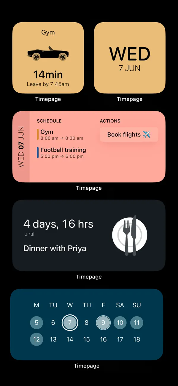 Timepage — iPhone 스크린샷 6