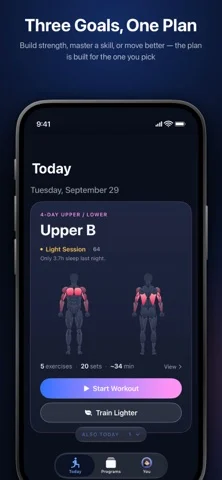 Tiqan: Calisthenics Workout — iPhone screenshots 1