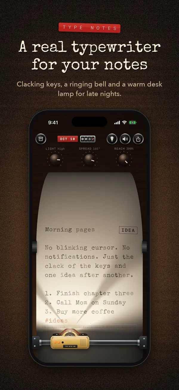 Type Notes — iPhone screenshots 1