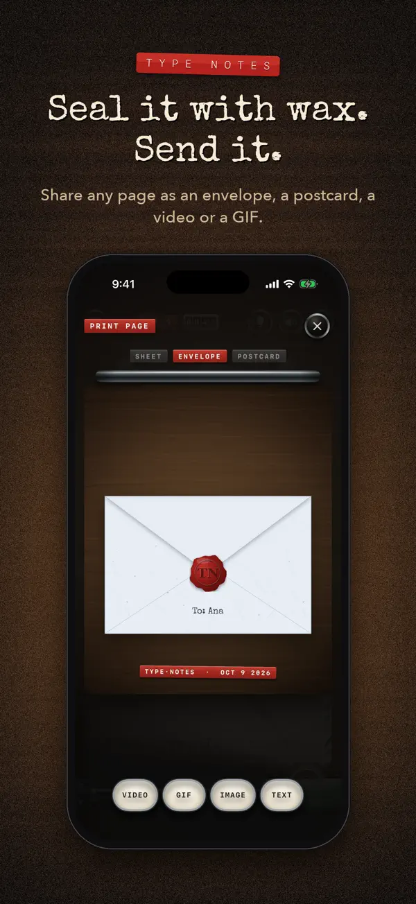 Type Notes — iPhone screenshots 4