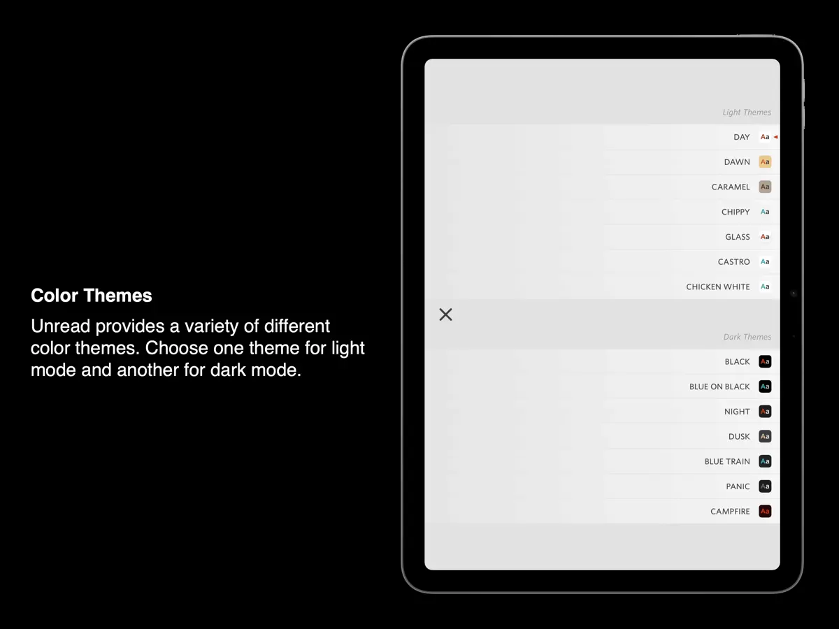 Unread — iPad スクリーンショット 2